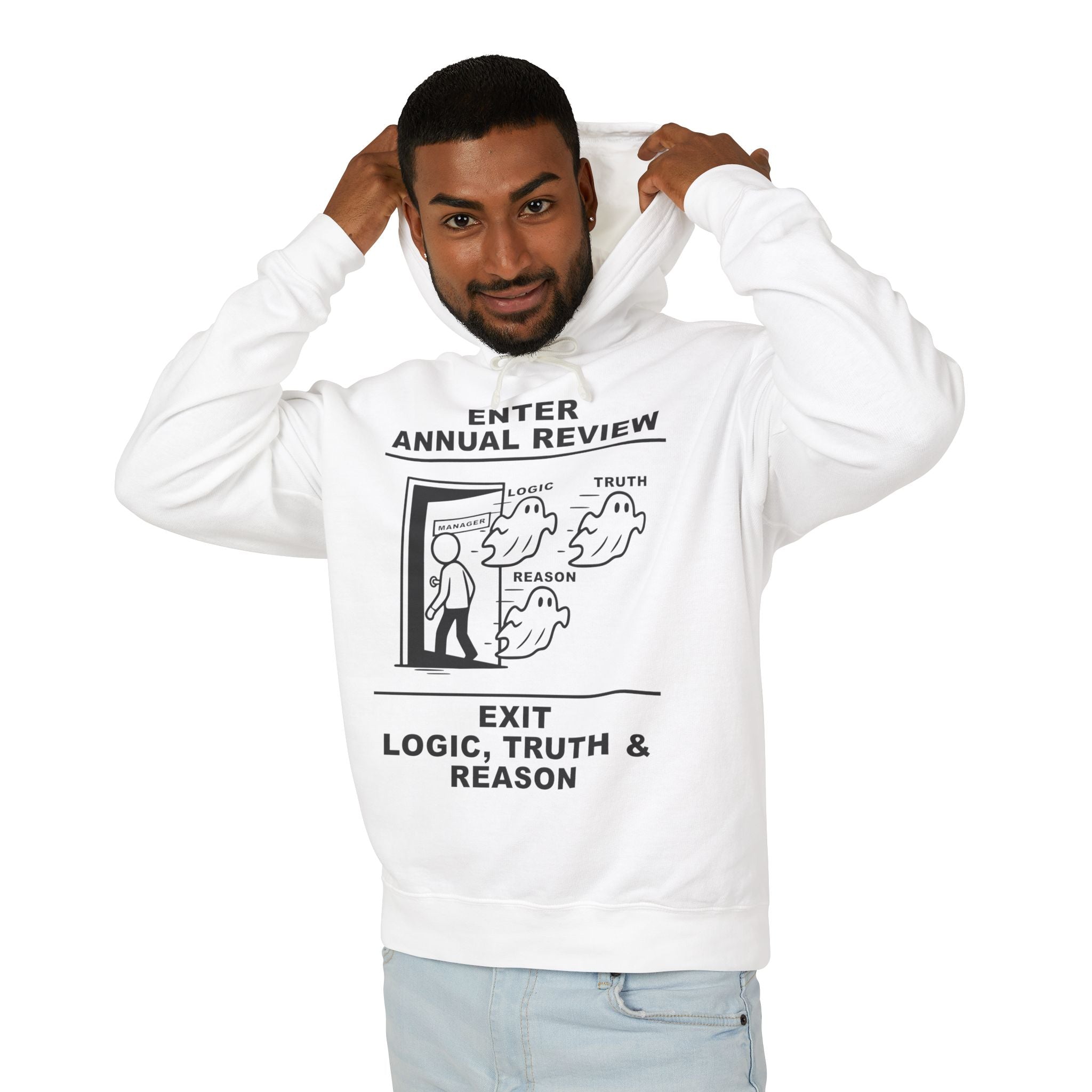 Annual Review Hoodie – Cliffverse Office Humor Hoodie for Corporate Survivors