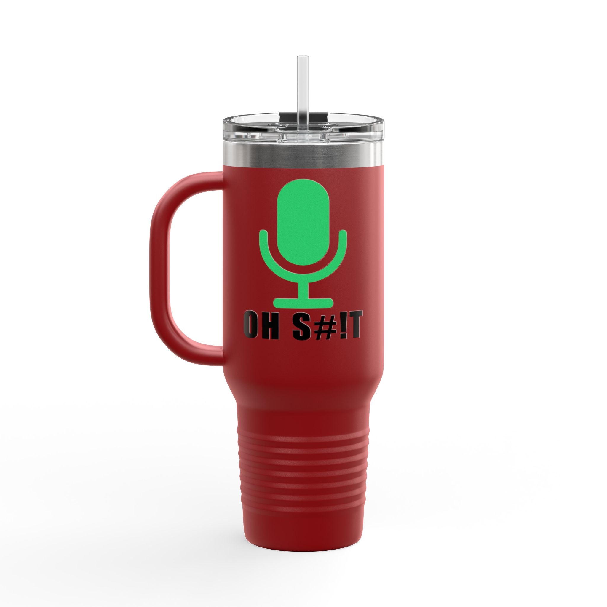 OH S#!T Travel Mug – Hot Mic Zoom Meeting Horror Tumbler