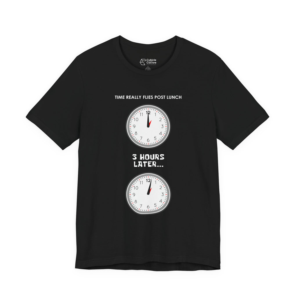 Post Lunch Woe T-Shirt – Dark Humor Afternoon Slump Graphic Tee