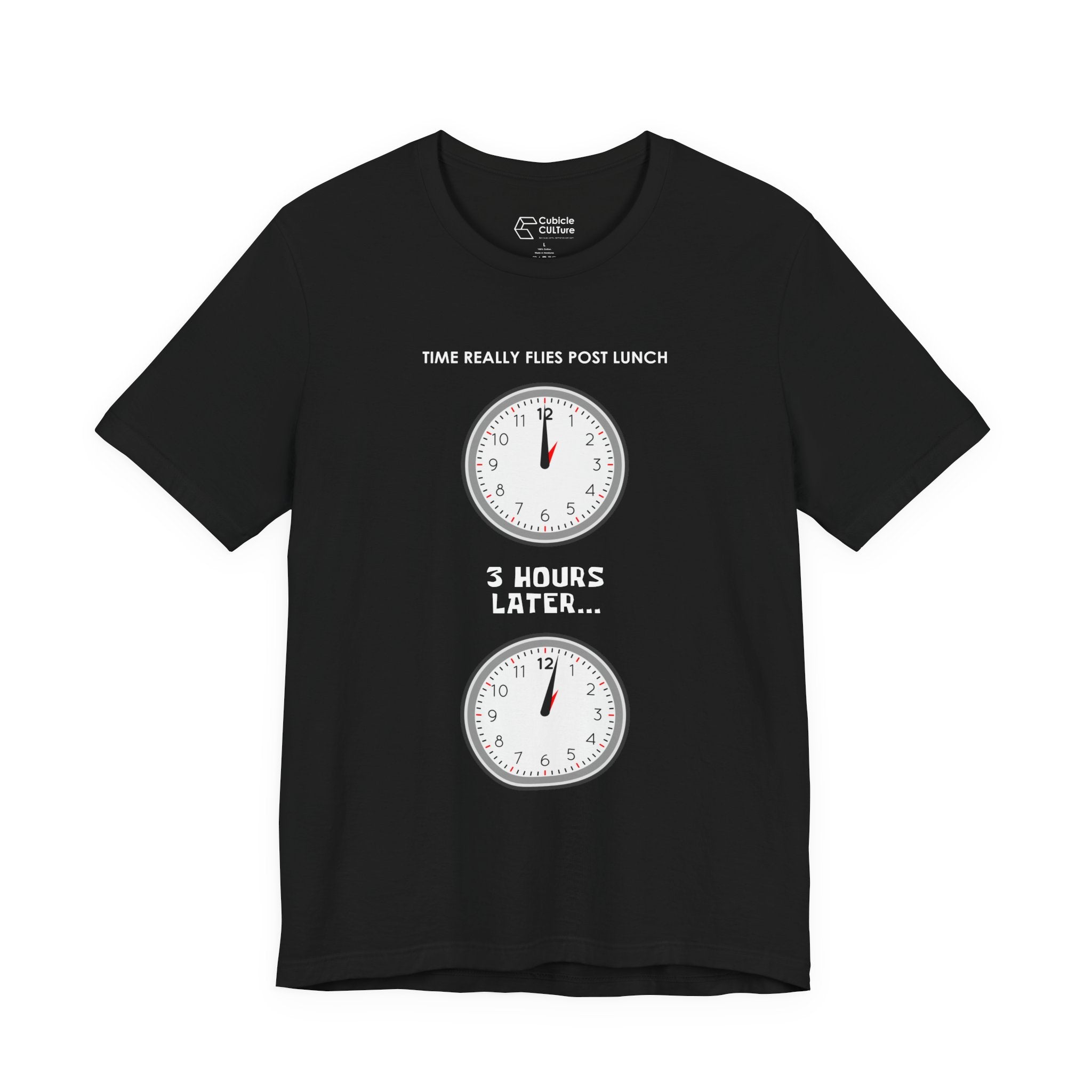 Post Lunch Woe T-Shirt – Dark Humor Afternoon Slump Graphic Tee