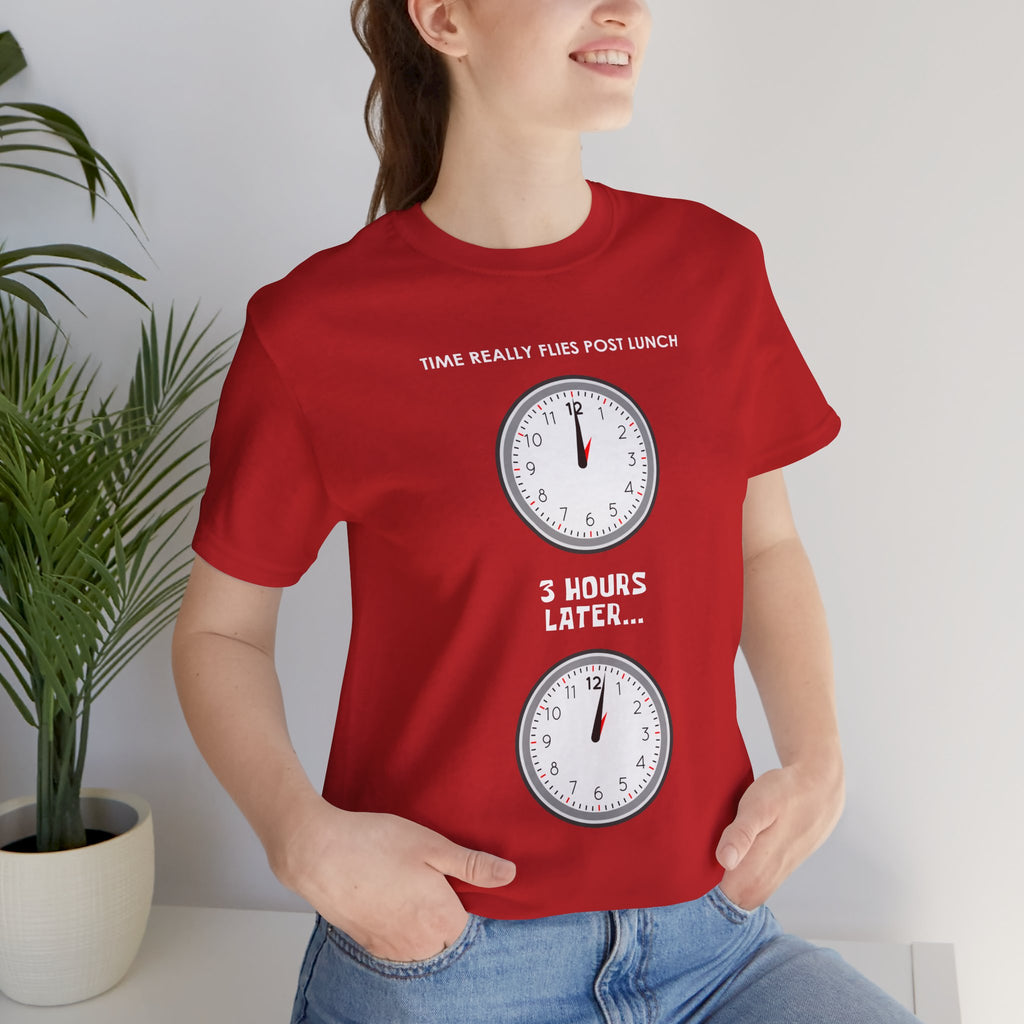 Post Lunch Woe T-Shirt – Dark Humor Afternoon Slump Graphic Tee