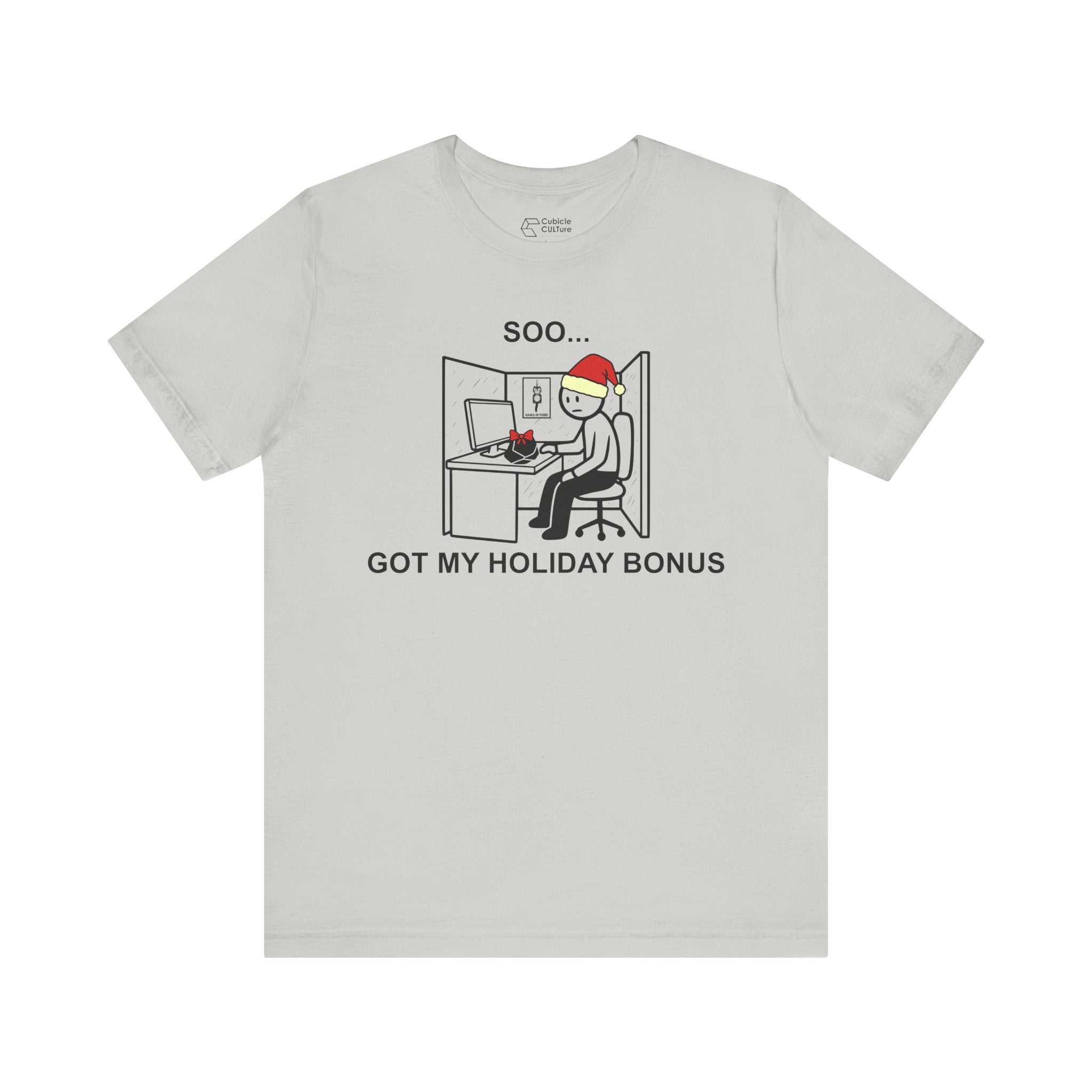 Holiday Bonus Comic T-Shirt – Cliffverse Dark Corporate Humor Christmas Graphic Tee