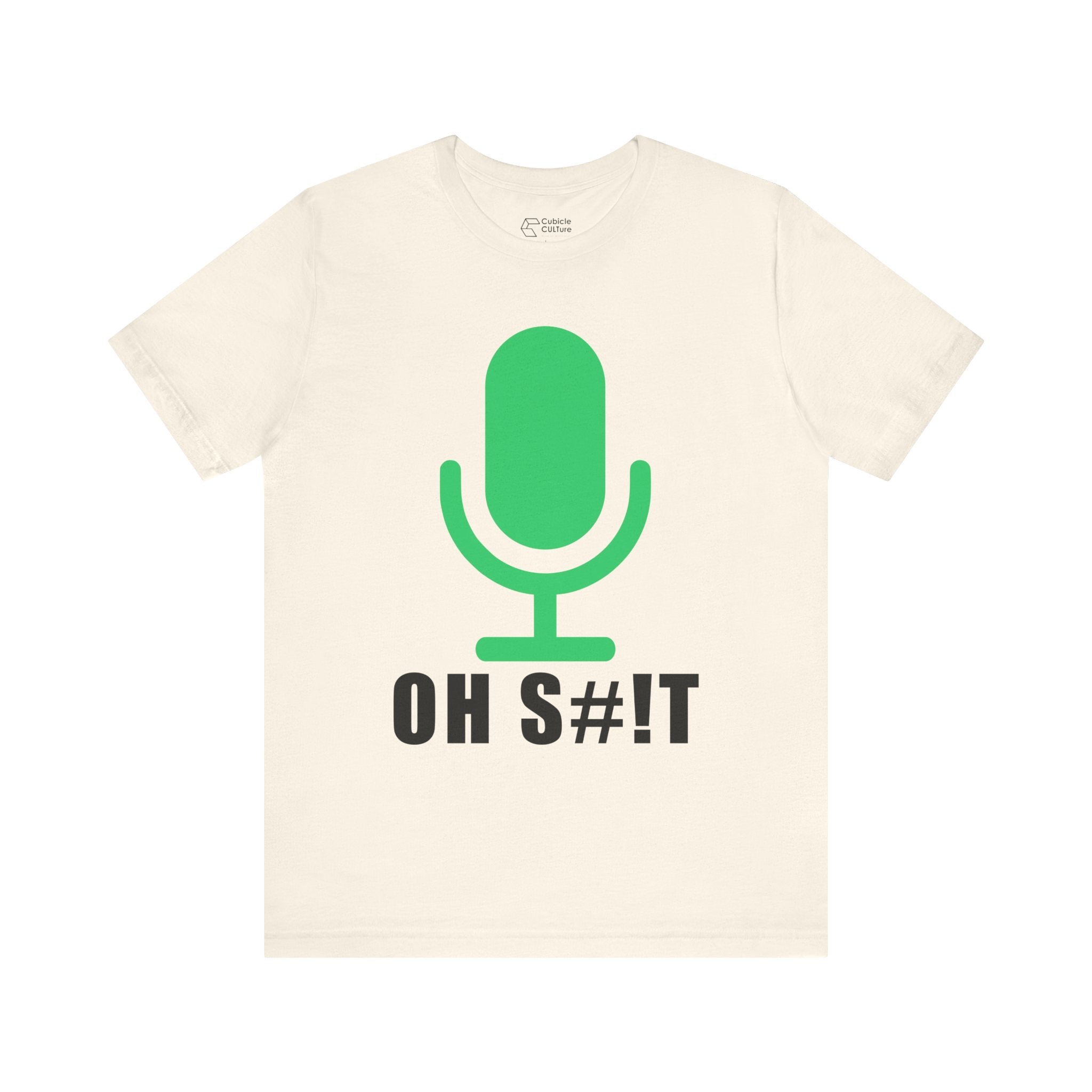 OH S#!T T-Shirt – Hot Mic Zoom Meeting Horror Graphic Tee