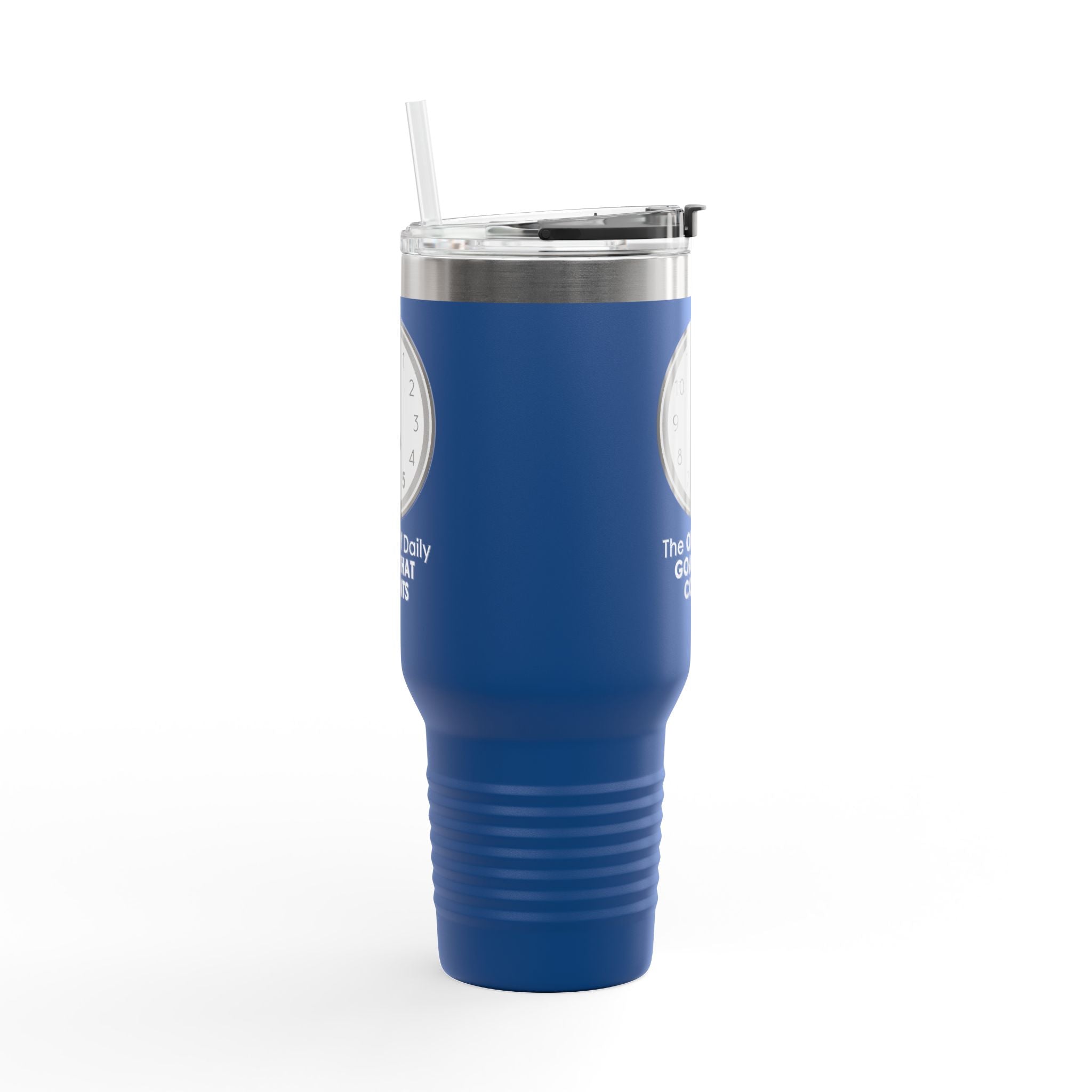 5 O’Clock Daily Goal Travel Mug – Dark Humor Office Survival Tumbler