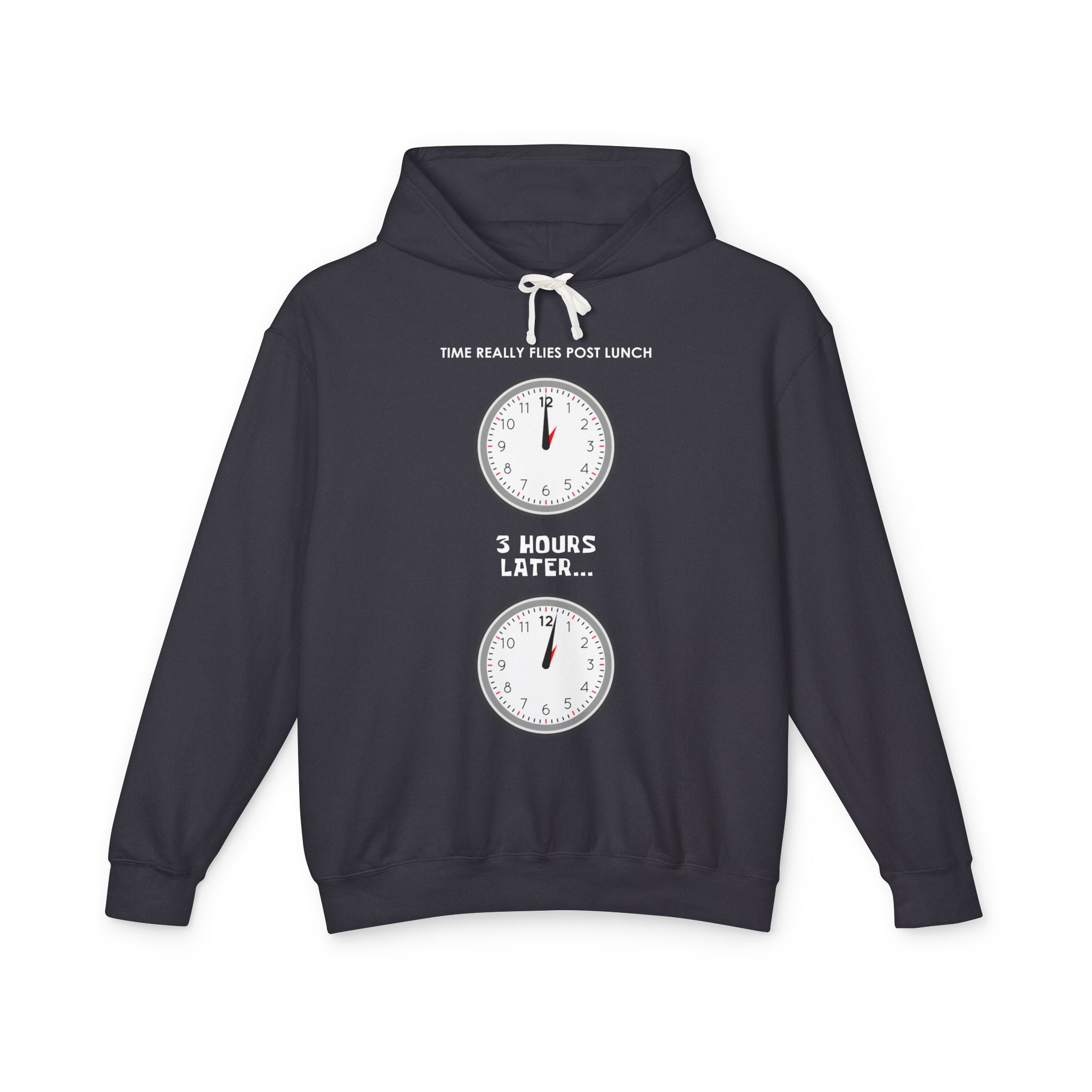 Post Lunch Woe Hoodie – Dark Humor Office Survival Sweatshirt