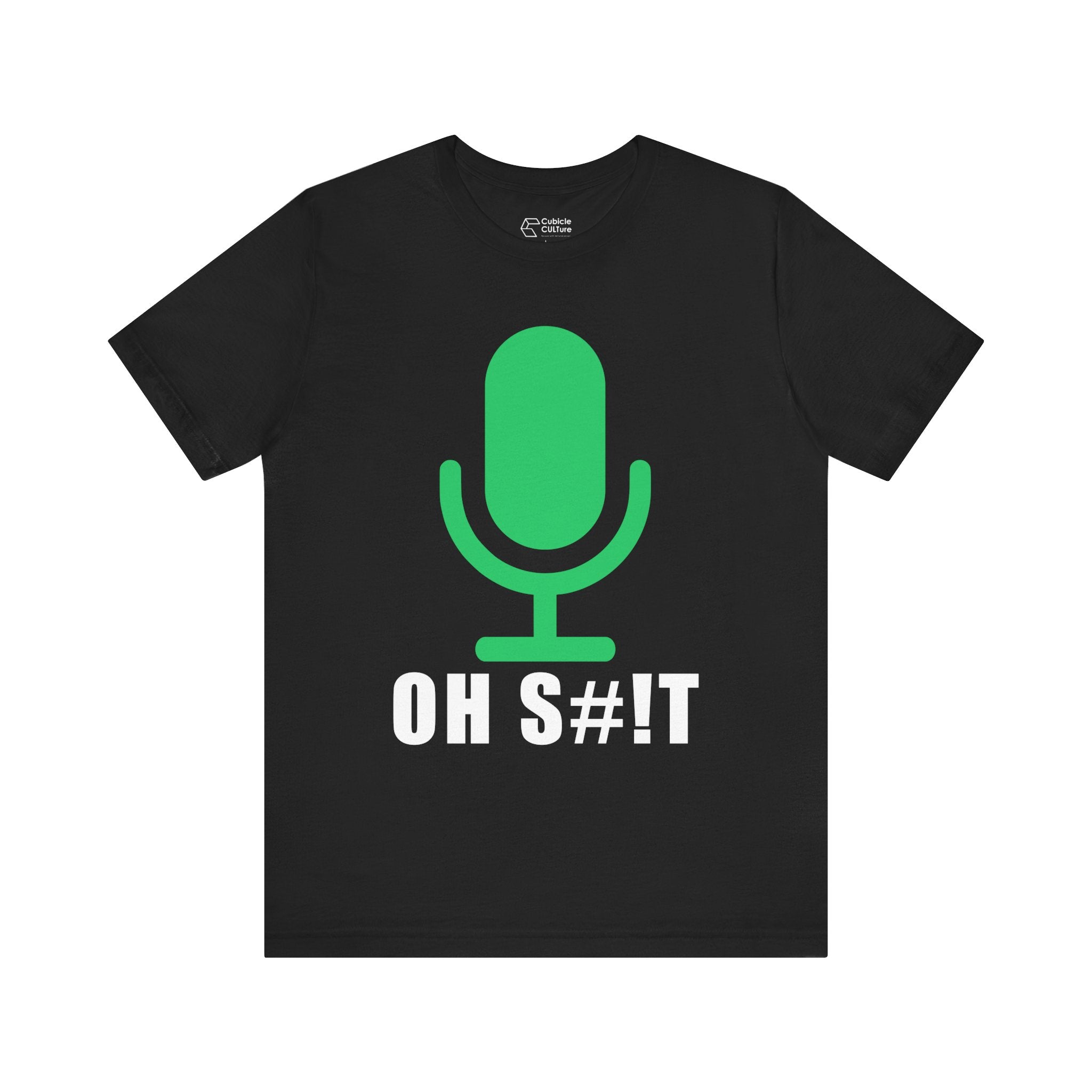 OH S#!T T-Shirt – Hot Mic Zoom Meeting Horror Graphic Tee