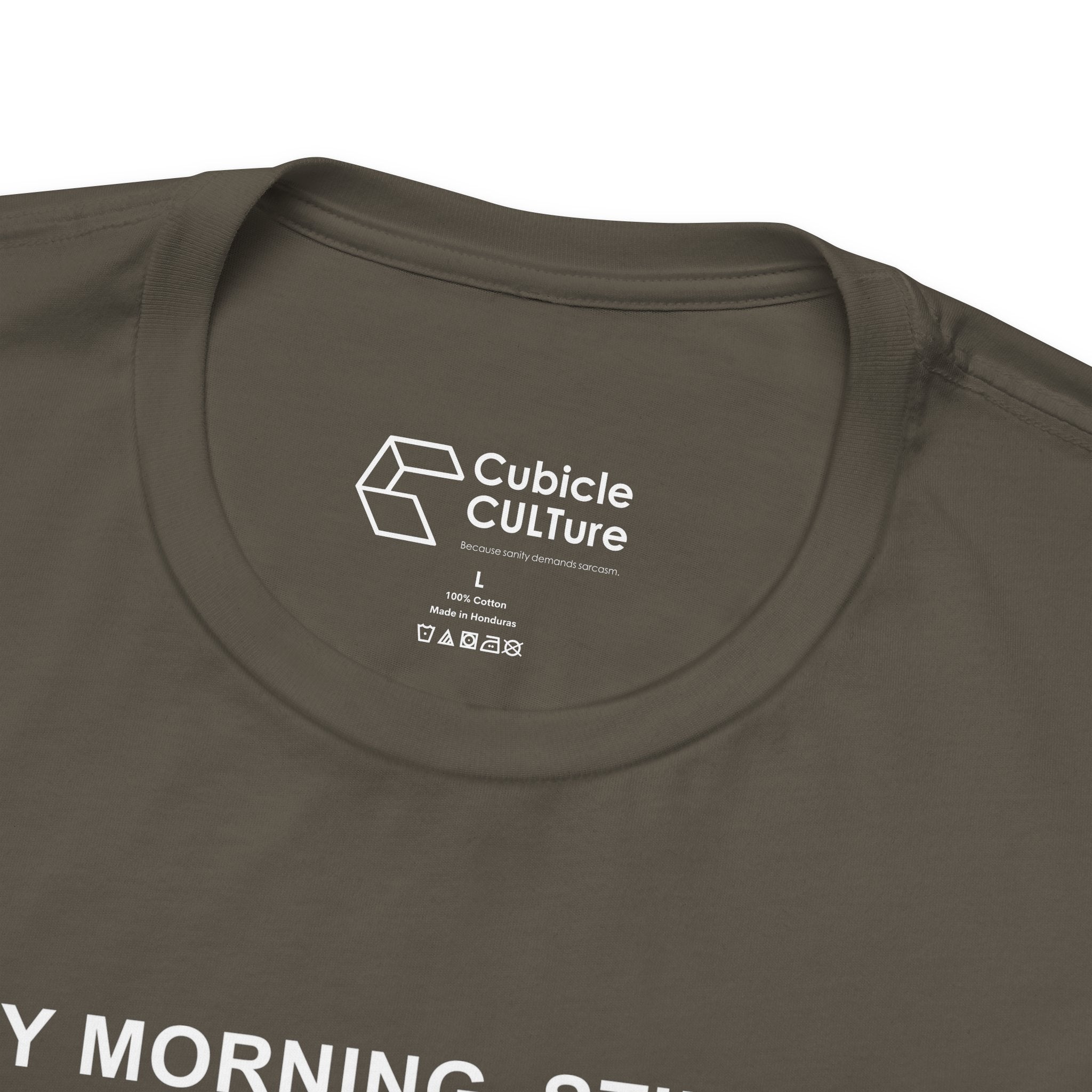 Every Morning — Clocking into Hell T-Shirt – Cliffverse Office Humor Graphic Tee for Corporate Survivors