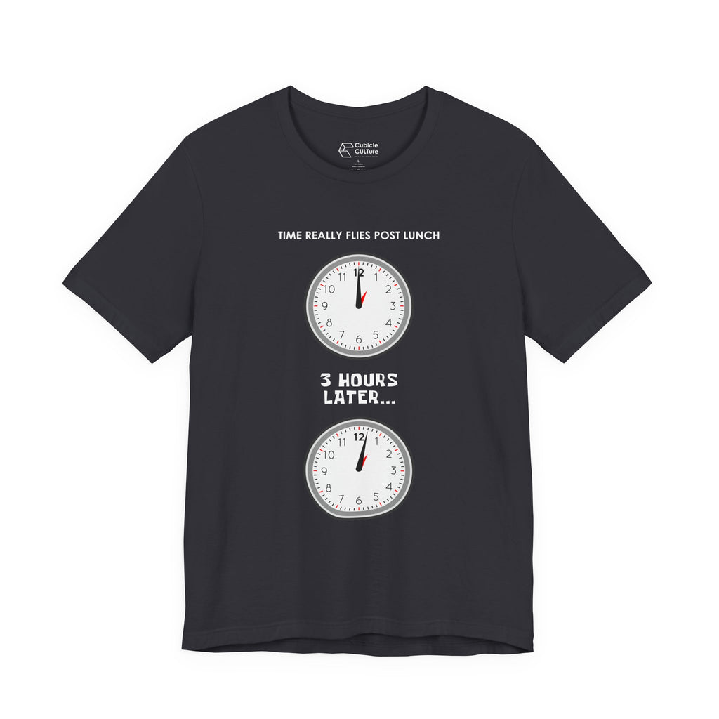 Post Lunch Woe T-Shirt – Dark Humor Afternoon Slump Graphic Tee