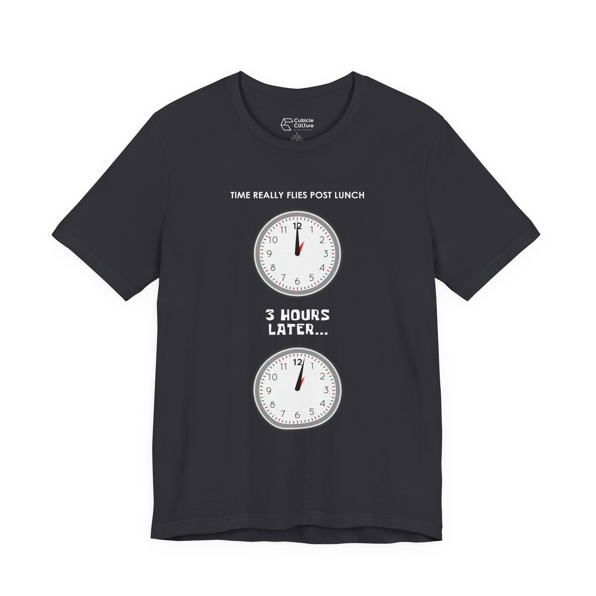 Post Lunch Woe T-Shirt – Dark Humor Afternoon Slump Graphic Tee